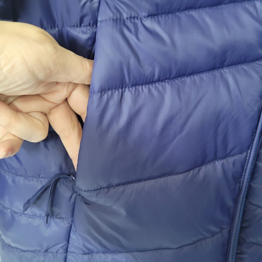 Purepear Womens Blue Quilted Down Puffer Parka Jacket Size S AW23C01 - Picture 8 of 11